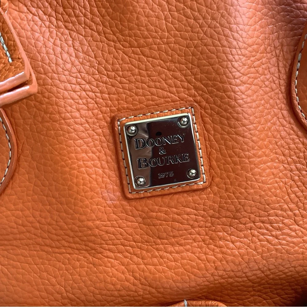 Dooney and Bourke Genuine Leather handbag. Orange - Picture 2 of 10